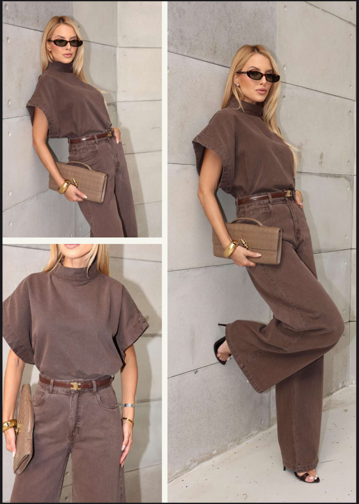 SET MARRON EN JEANS